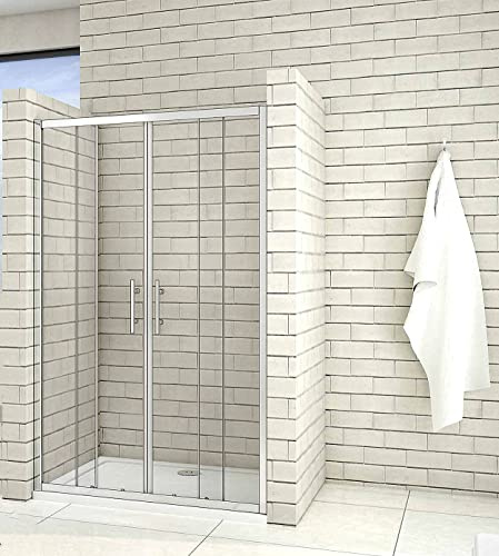 Acezanble Duschtür 160cm Duschabtrennung Schiebetür Sicherheitsglas Dusche H190cm