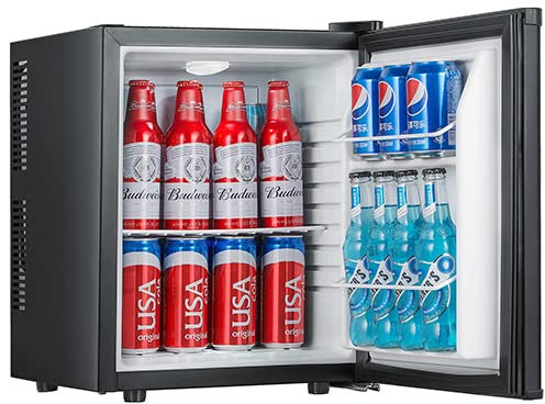 Sirge Réfrigérateur 25 litres Noir silencieux thermoélectronique sans compresseur Frigobar Mini Frigo Frigo-Bar - 38x38.5x47 cm - Classe énergétique E
