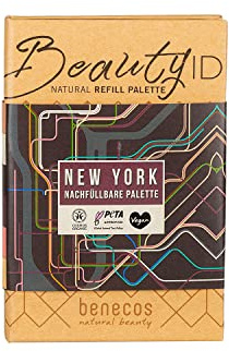 Benecos Beauty ID Refill Palette New York - bestückte Make-up-Palette mit Contouring Powder, Highlighter & Eyeshadow - wiederbefüllbar - vegane Naturkosmetik