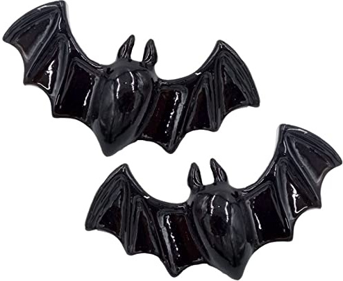 kreepsville 666 Lil Black Bat Paire de barrettes à cheveux Barrette Gothique Accessoire