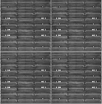 KADAX Parete degli attrezzi, sistema di stoccaggio in plastica PP, scaffalatura da parete in diverse dimensioni, mensola da officina con cassette e supporti per attrezzi (78 x 78 cm)