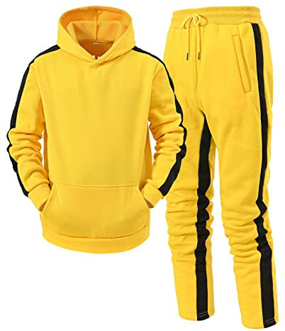 Viunychn Jogginganzug Herren Set Einfarbig, Trainingsanzug XL Sportanzug Kurz Slim Fit Freizeitanzug Elegant Activewear Hausanzug Winter Kuschelig Tracksuit