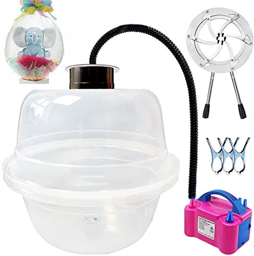 Ballon-Füllmaschinen-Set mit 800 W elektrischer Ballonpumpe und Ballon-Expander, 46 cm/18,1 Zoll, zum Verpacken Ihrer Ballon-Geschenke, Ballon-Füller-Werkzeug-Set für DIY Hochzeit, Geburtstag, Party,