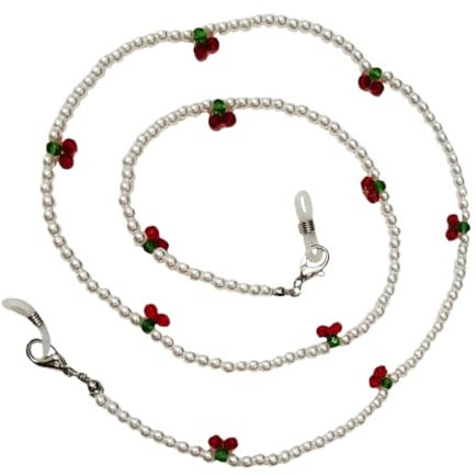 LIFKOME Perlen Brillenband Multifunktional Zur Verlustvermeidung Outdoor-aktivitäten Perlen Perlenmaskenkette Dekoratives Brillenband Perlenband Multifunktional