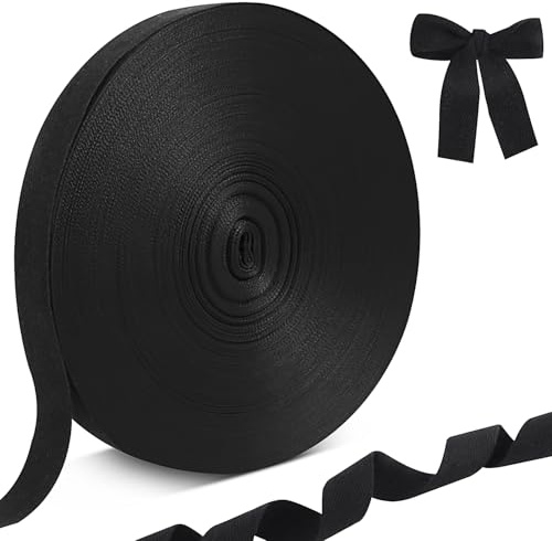 Nahtband Baumwolle 50m Lang Köperband Fischgrätmuster Schrägband 25mm | Breit Baumwollband Natur Einfassband Für Heimwerker Handwerk Nähen Stricken Geschenkverpackungen Kleidungsstück