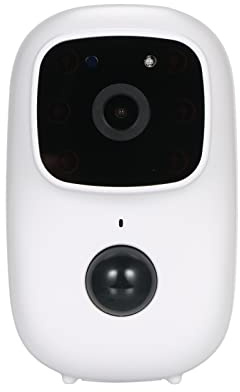 Ejoyous Telecamera di Sicurezza Wireless, Telecamera Domestica con Batteria Ricaricabile Telecamera WiFi per Interni/esterni, Citofono Vocale per Visione Notturna IR con Rilevamento del