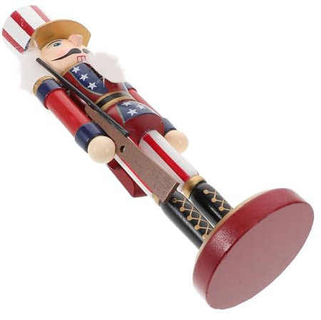 Homoyoyo Casse-Noisette Bois Décoration Noël Ornement Casse-Noisette pour Bureau Chambre Restaurant Figurine Soldat Casse-Noisette