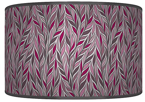 New Leaves Lampshade Purple Mauve Lilac Ceiling Light Drum Lamp Shade Floor Table or Ceiling Pendant Light Shade dz222 (50cm(20)