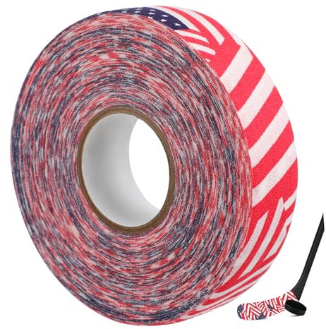 Abaodam Hockeyschläger Tape Baumwolle Selbstklebend rutschfest 2,5cm x 25m Eishockey Schlägergriff Schutz Sportzubehör Verzierung
