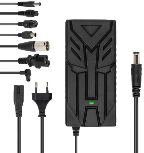 ulip 54,6 V 2 A, caricabatterie per scooter 48 V E scooter elettrico 42 V, batteria al litio universale con 7 porte, 48 V, scooter elettrico