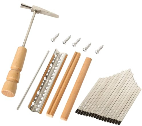 GLSTOY Tasten Kalimba Ersatzset Mit Stimmhammer Diy Zubehör Für Daumenklavier Reparatur Und Aufbau Glatte Kalimba Schlüssel Komplettset Für Anfänger Und Musiker