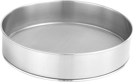 CIYODO Setaccio per Farina in Acciaio Maglia Fine Rotondo Manuale per Setacciare Farina e Impasti da Cucina Strumento Robusto per Pane Pizza Dolci e Filtro