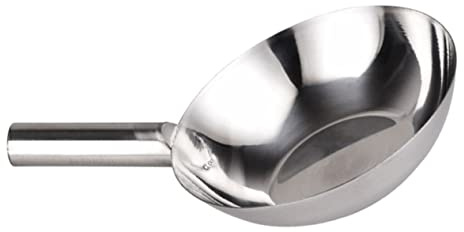 Healifty Cazo de Acero Inoxidable para Cocina Cucharón Multiusos para Sopa y Agua Cucharón Resistente y Duradero Herramienta Esencial para Menaje de Cocina