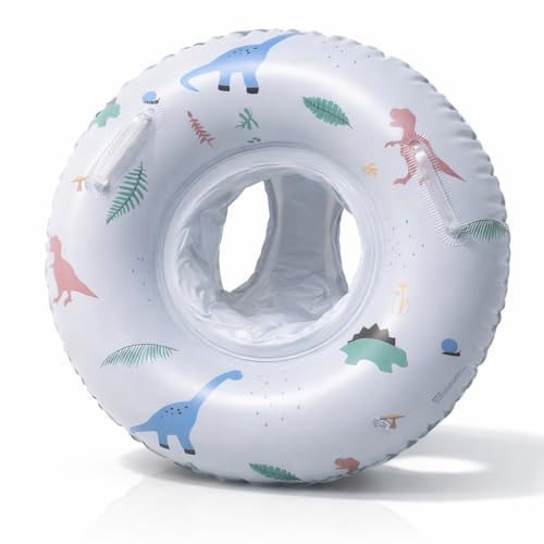 UZEXYO 1 pcs Baby Swimming Float with Seat Inflatable Toddler Pool Float for 1-5 Years Infant Children Dinosaur Swim Ring Water Toys