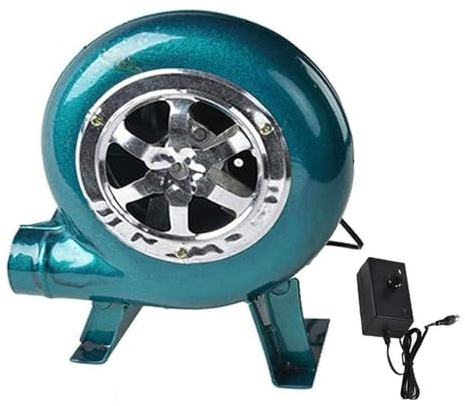 Soplador De Barbacoa - Soplador De Aire Eléctrico Centrífugo, Turbina Soplador De Castillos Hinchables, Parrilla del Encendedor del Carbón De La Fan(80W)