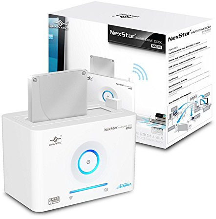 Vantec USA NexStar 2.5-Inch/3.5-Inch SATA to USB 3.0 and Wi-Fi External Hard Drive Dock Supports SATA lll 6G NST-D306WS3