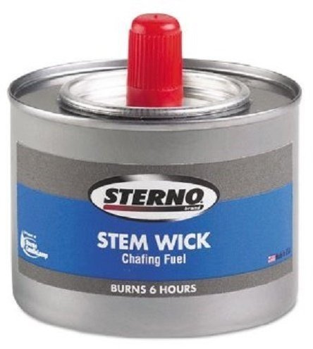 Sterno Chafing Fuel Can with Stem Wick, Methanol,1.89g, Six-Hour Burn - 24 Chafing Fuels cans per case.