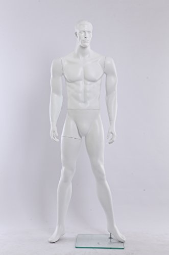 Euroton MA12-6 weiß in matt lackierte abstrakte Schaufensterpuppe Mannequin Mann