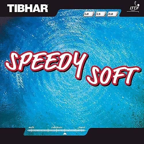 Tibhar Belag Speedy Soft Farbe 1,5 mm, schwarz, Größe 1,5 mm, schwarz