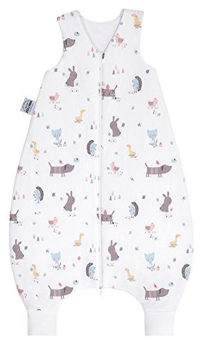 Julius Zöllner Jersey Jumper | Schlafsack mit Beinen | verrückte Tiere | ca. 36-60 Monate | Gr. 104 cm