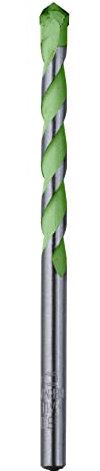kwb Hardcut Granitbohrer Ø 3 mm mit Hartmetallspezialschneide, asymmetrischer, hochtemperaturgelöteter Hartmetall-Platte, optimalem Bohrmehltransport und Rundschaft, extrem langlebig, nach ISO 5468