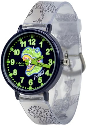 Kiddus Lernuhr für Kinder, Analoge Kinderuhr für Junge und Mädchen ab 5 Jahren, Armbanduhr mit Stunden und Minuten, Geschenk zum Schulanfang
