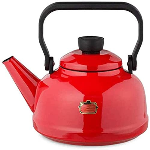ZHANGZONG Bouilloire INOX Théière en Fonte Bouilloire sifflante Bouilloire Vintage Bouilloire à Eau Chaude en Acier Inoxydable, Plaque de Cuisson, pour Accessoires de Cuisine à Eau Chaude, cuisini
