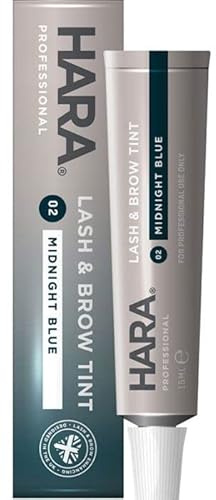 HARA Tinte para pestañas y cejas, azul medianoche, 15 ml