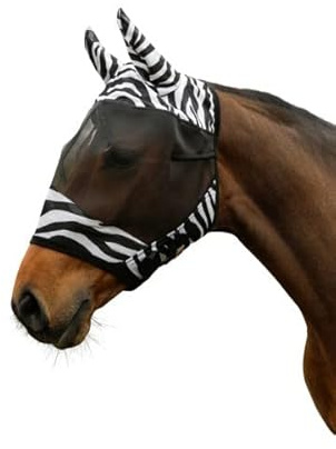 Kerbl Fliegenschutzmaske Zebra mit Ohrenschutz 326113