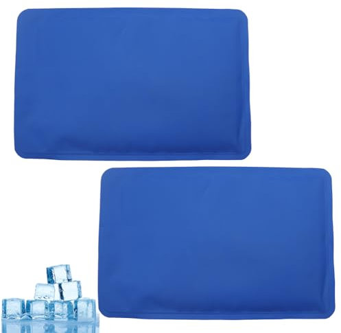 Lot de 2 compresses de glace pour blessures, gel froid réutilisable pour hanche, épaule, genou, dos – Compresse chaude et froide pour gonflement, ecchymoses, chirurgie – Thérapie par la chaleur et le