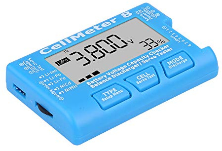 Medidor De Celda RC 8 Medidor De Capacidad De Batería Digital Comprobador De Voltaje De Batería LiPo Li Lon NiMH Probador De Batería LCD Para Herramienta De Diagnóstico De Batería