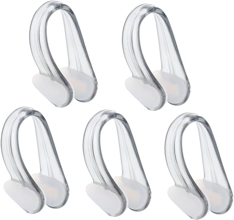 MERRYHAPY Professional Clear Nose Clips for Swimming Anti-Choking Wear-Resistant Nose Plugs with Convenient Storage Box Comfortable Clamps for Water Sports