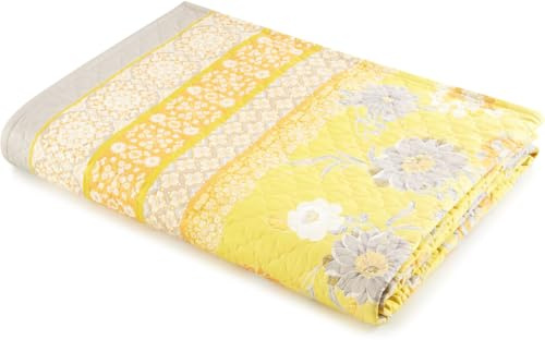 Bassetti POSILLIPO Tagesdecke aus 100% Baumwolle in der Farbe Gelb Y1, Maße: 180x255 cm - 9328445