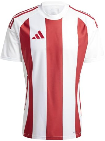 adidas herr Striped 24 Jersey Shirt, white/team power red 2, L