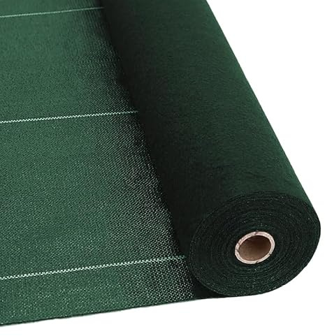 AEFFE Telo Rete Pacciamatura 100 gr/mq in Rotoli, Tessuto Anti Erbacce, Permeabile all'Acqua, Ideale per Ancoraggio Prati Sintetici, Orto, Giardino, Nero e Verde (2 x 100 Metri, Verde)