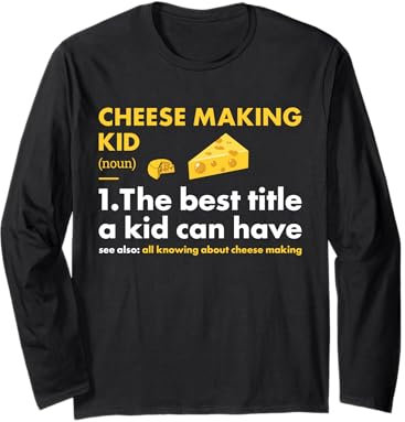 Cheesemaker Kid Definition Fabrication de fromage Manche Longue