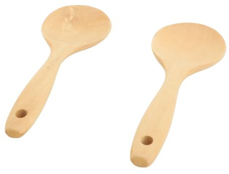 Cañadores de Cocina Antiadherentes 2 Piezas de Cuchara de Cucharada de Madera de Madera, Cucharadas de Madera Antiadherentes Utensilios de Cocina Utensilios de Cocina Cucharadas Cucharadas para