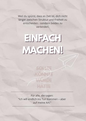 Das Buch der Umsetzung I Bullet Journal für Freigeister: Planung, die atmet. Umsetzung, die zu dir passt.