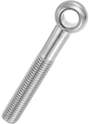 PATIKIL Perno De Ojo Giratorio Con Hombro M14x100mm 304 Acero Inoxidable Métrico Media Roscado Ojo De Pescado Agujero Deslizante Tornillo Para Aparejos Pernos De Metal Tornillos Plateado