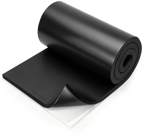 Dämmmatte Auto Selbstklebend 20MM 150x30cm, Schallschutzmatte & Isoliermatte, Feuerfest Feuchtigkeitsfest Wasserdicht, Schaumstoffmatte für Auto Wohnwagen