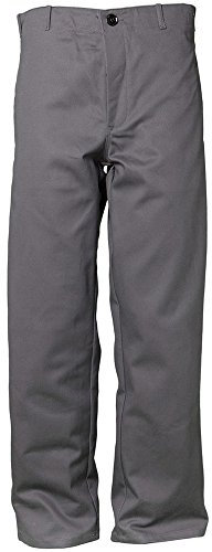 Planam 1710 360 g/m² Hitze- und Schweißerschutzhose - Optimale Sicherheit und Komfort - Farbe: Grau - Größe: 106