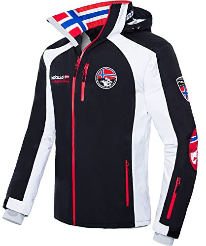 Nebulus Herren Skijacke Maestro SKI, warme Jacke, praktische Skijacke und Winterjacke, schwarz - XL