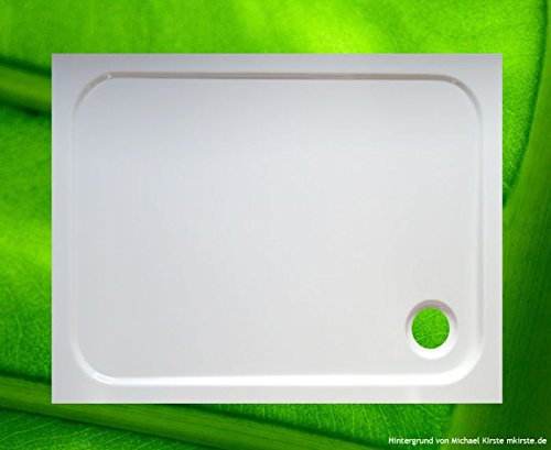 Piatto doccia 90 x 70 + supporto per vasca + scarico – offerta completa, 90 x 70 x 2,5 cm