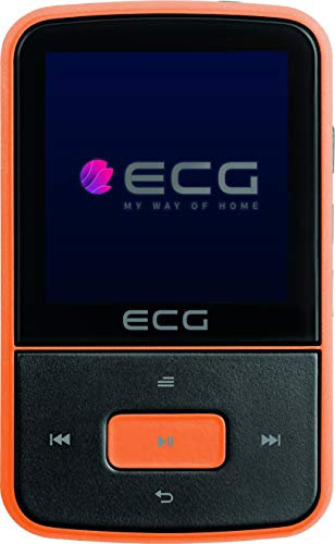 ECG PMP 30 8GB Black & Orange Lecteur MP3/MP4 - Mémoire 8 Go - 30 présélection pour émetteur FM - MP3 de la Carte Micro SD - Dictaphone - Clip Sport - Verrouillage des Touches - USB 2.0