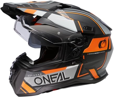 O'NEAL | Motorradhelm | Enduro Touring Adventure Street | Guter Fit, Pinlock & Bluetooth fähig, integrierte Sonnenblende | D-SRS Helmet V.23 | Erwachsene