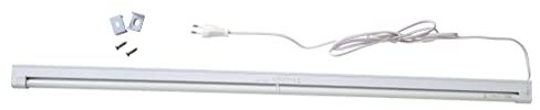 Provance Unterbauleuchte Lichtleiste mit Stecker 21 Watt 21W 87cm 4000 Kelvin - 6500 Kelvin Küche Möbel Einbauleuchte (87cm 21 Watt 6500K mit Stecker)