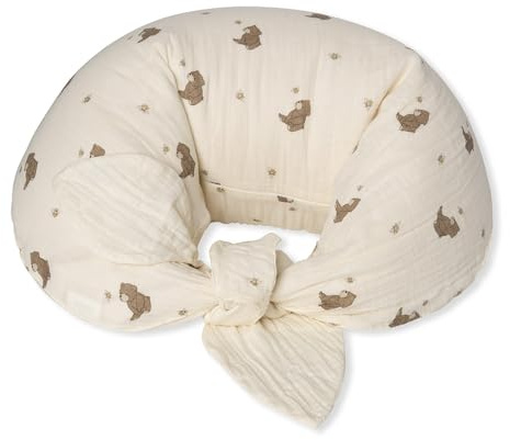 THAT'S MINE - Ergonomisches Stillkissen mit Süßem 'Bees and Bears'-Print - Komfort für Mutter und Kind beim Stillen