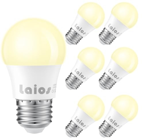 Laios E27 LED Lampe, 3W Leuchtmittel ersetzt 30W Glühbirne, Warmweiß(2700K) LED A15/G45 Birne, 300LM, Nicht Dimmbar, 6er Pack