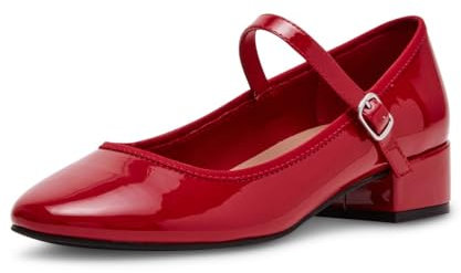 Madden Girl Damen Tutu Ballerinas, Rotes Lackleder, 41.5 EU