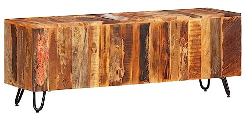 Wohnzimmer Aufbewahrungsschränke Moderne Wohnmöbel TV-Schränke Bücherregale TV-Schrank 110x30x40 cm Altholz Massiv für Wohnzimmer, Schlafzimmer, etc